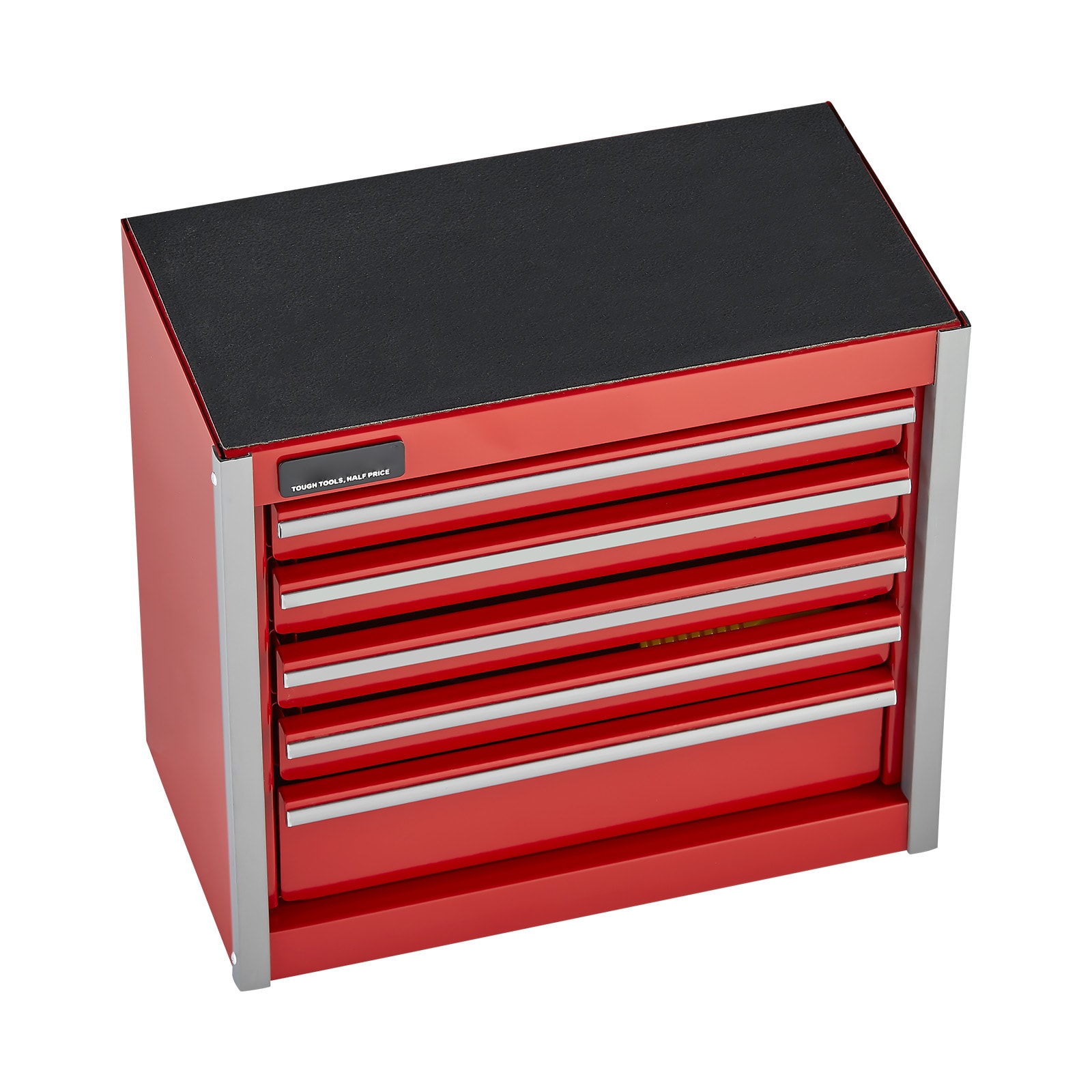 Tool Box 8.6-inch Portable Metal Tool Box With 5 Drawers Tool Organizer Red_voghion.com